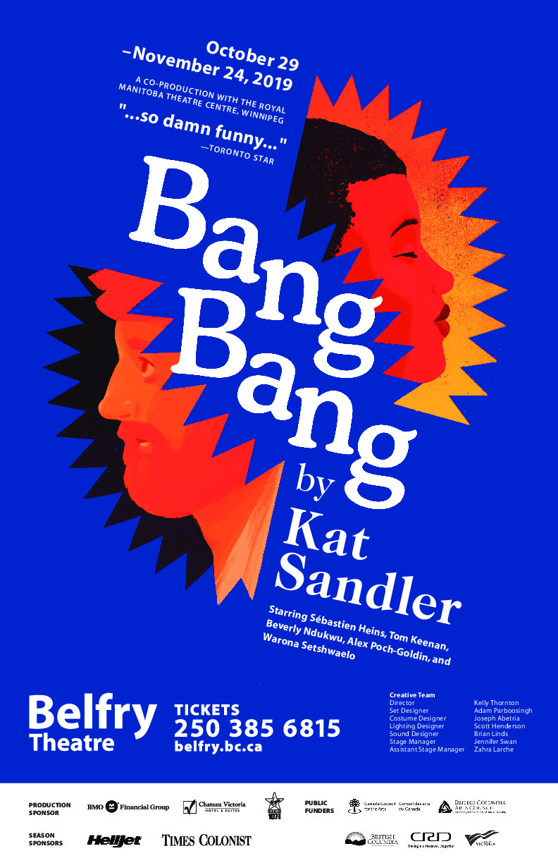 Bang Bang @ Belfry Theatre Nov 2 2019 - Jun 13th @ Belfry Theatre