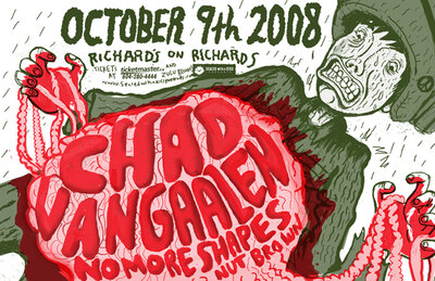 Chad Vangaalen, No More Shapes, Nut Brown @ Richard's On Richards Oct 9 2008 - May 6th @ Richard's On Richards