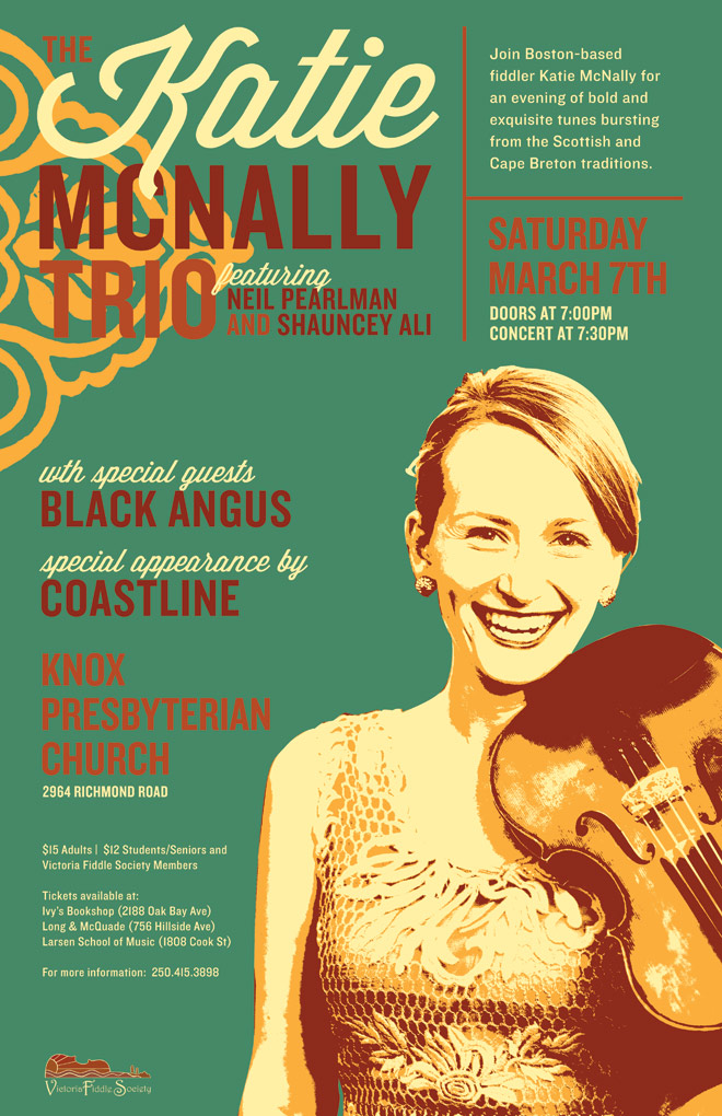 Katie McNally, Neil Pearlman, Shauncey Ali, Coastline, Black Angus @ Knox Presbyterian Church Mar 7 2015 - May 7th @ Knox Presbyterian Church