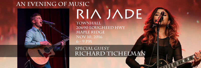 An Evening Of Music: Ria Diy, Richard Tichelman @ Townhall Nov 10 2016 - May 16th @ Townhall