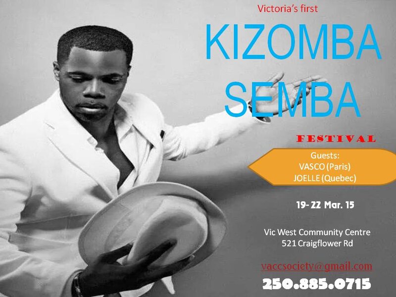 Kizomba & Semba Festival @ Victoria West Community Centre Mar 21 2015 - May 6th @ Victoria West Community Centre