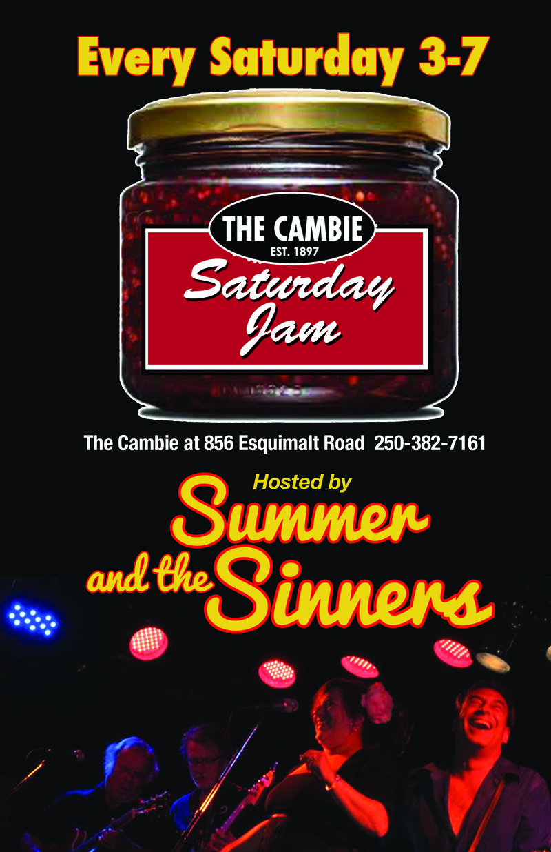 Saturday Afternoon Blues Jam: Summer and The Sinners @ The Cambie at the  Esquimalt Inn Mar 8 2014 - May 14th @ The Cambie at the  Esquimalt Inn