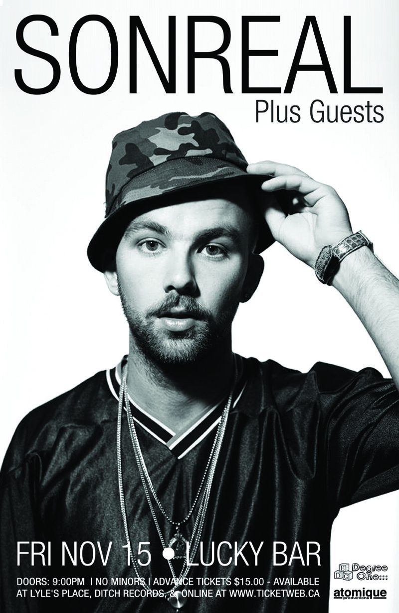 Sonreal, DJ Anger, Jesse Manason @ Lucky Bar Nov 15 2013 - May 10th @ Lucky Bar