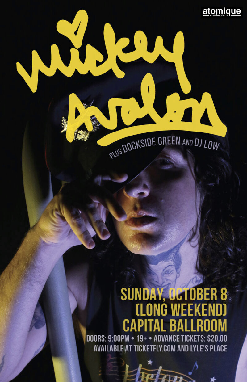 Mickey Avalon, Dockside Green, DJ Low @ Capital Ballroom Oct 8 2017 - May 7th @ Capital Ballroom