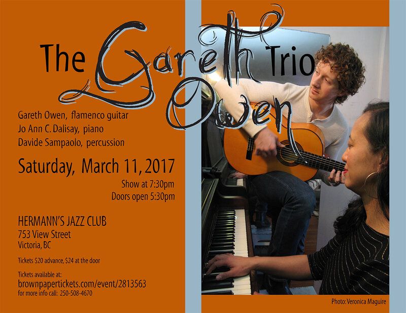 Gareth Owen @ Hermann's Jazz Club Mar 11 2017 - May 6th @ Hermann's Jazz Club