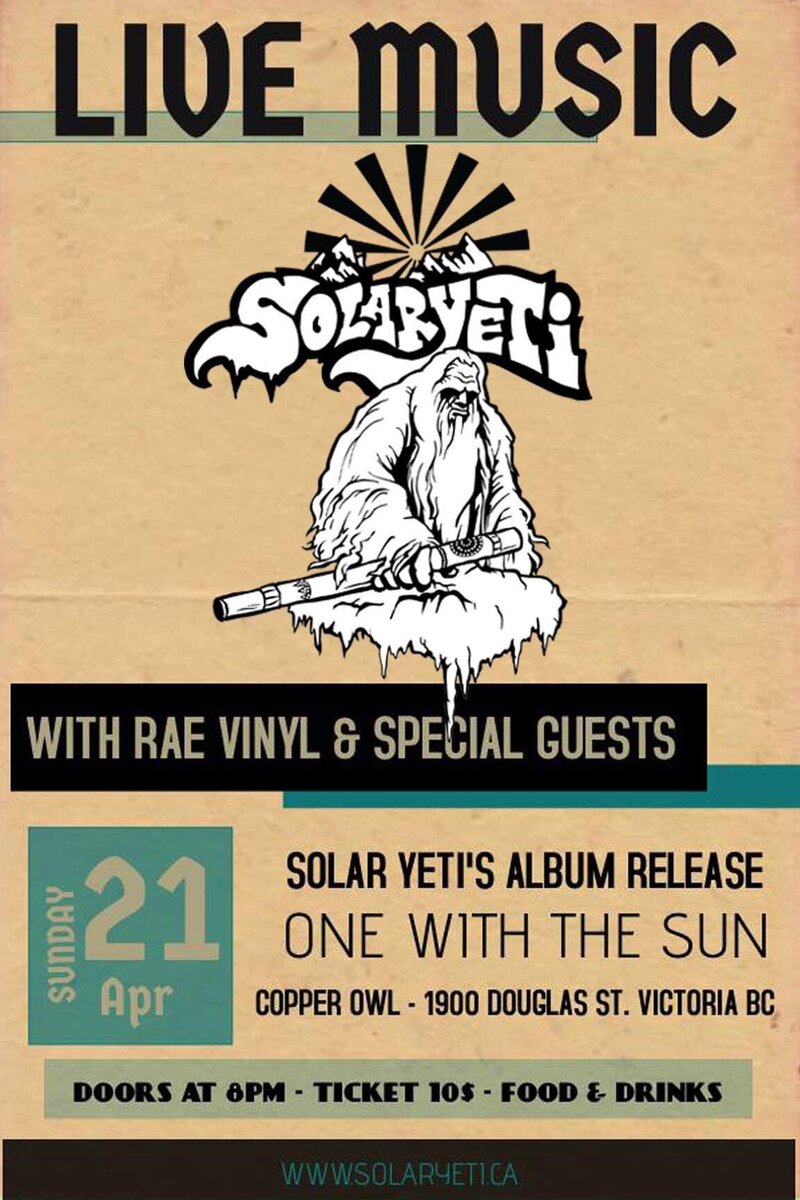 Solar Yeti, Rae Vinyl @ Copper Owl Apr 21 2019 - Jun 4th @ Copper Owl