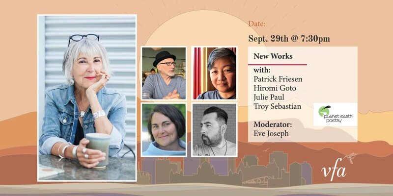 Eve Joseph, Julie Paul , Troy Sebastian, Hiromi Goto, Patrick Friesen @ Metro Studio Sep 29 2021 - Jun 12th @ Metro Studio