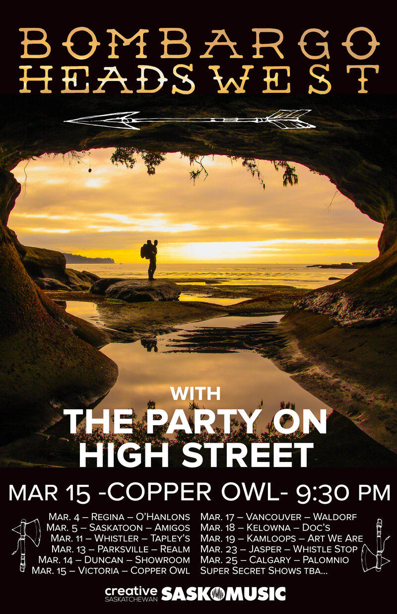 Bombargo, The Party on High Street, Sean Hamilton @ Copper Owl Mar 15 2016 - May 6th @ Copper Owl