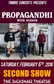 Propagandhi @ Rickshaw Theatre Feb 6 2016 - May 6th @ Rickshaw Theatre