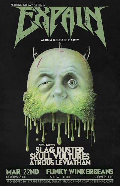 Expain, Slagduster, Skull Vultures, Atrous Leviathan @ Funky Winker Beans - Mar 22, 2014