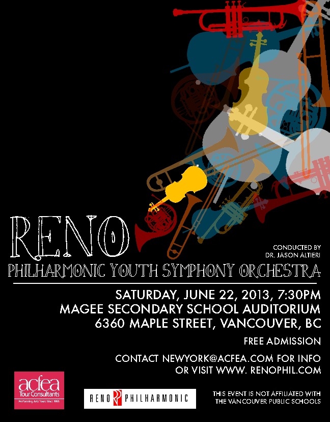 Reno Philharmonic Youth Orchestra @ Magee Secondary School Auditorium - Jun 22, 2013