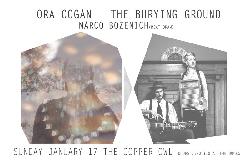 Marco  Bozenich, Ora Cogan, The Burying Ground @ Copper Owl Jan 17 2016 - May 6th @ Copper Owl