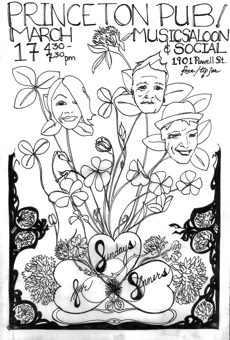 Sundays for Sinners Music Saloon & Social: Ana Bon Bon, Taylor Little, Mike Kenney @ Princeton Pub Mar 17 2019 - May 7th @ Princeton Pub
