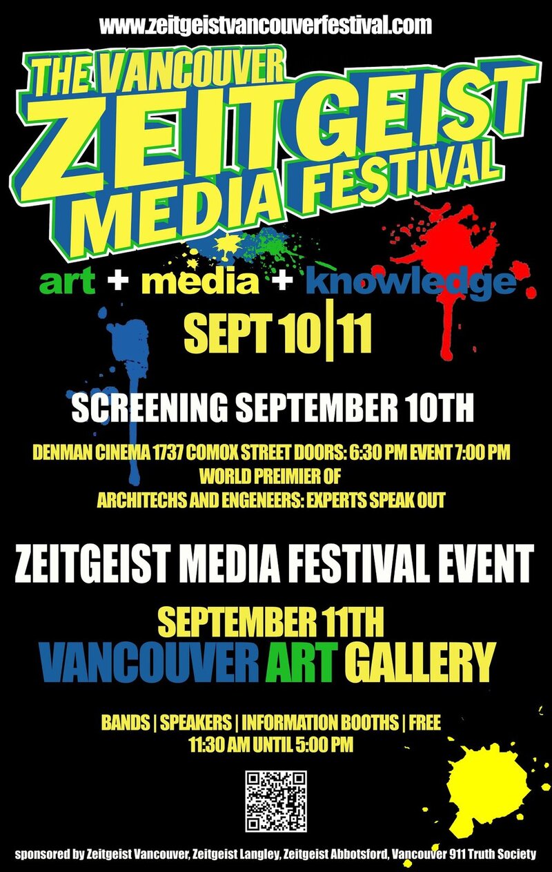 Zeitgeist Media Festival Vancouver: Gentlemen Prefer Blondes, Rrafiki, Ready.Set.Die..., Childsplay, GreenTree, Conspirituality, Glenn David Loft, Gentle Infidels @ Vancouver Art Gallery Sep 11 2011 - May 6th @ Vancouver Art Gallery