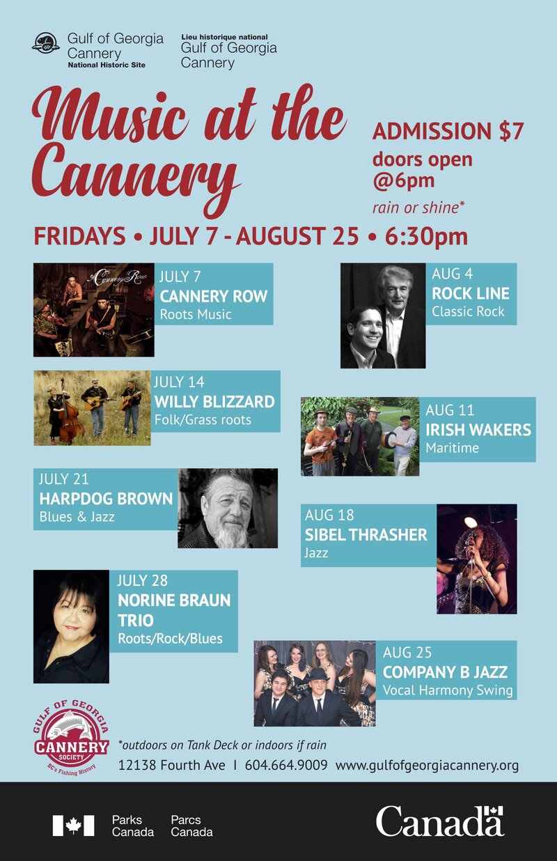 Music At The Cannery: Norine Braun @ Gulf of Georgica Cannery Jul 28 2017 - May 6th @ Gulf of Georgica Cannery