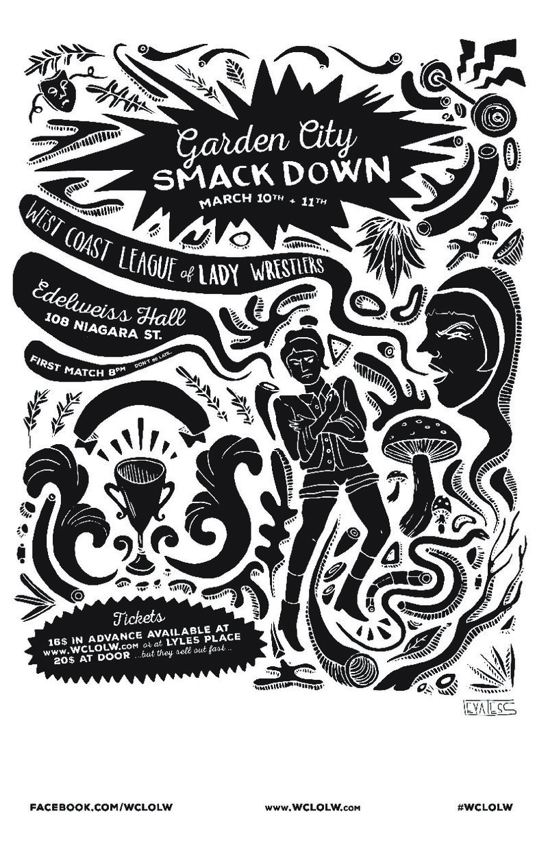 Garden City Smackdown: West Coast League of Lady Wrestlers @ Victoria Edelweiss Club Mar 11 2017 - May 8th @ Victoria Edelweiss Club