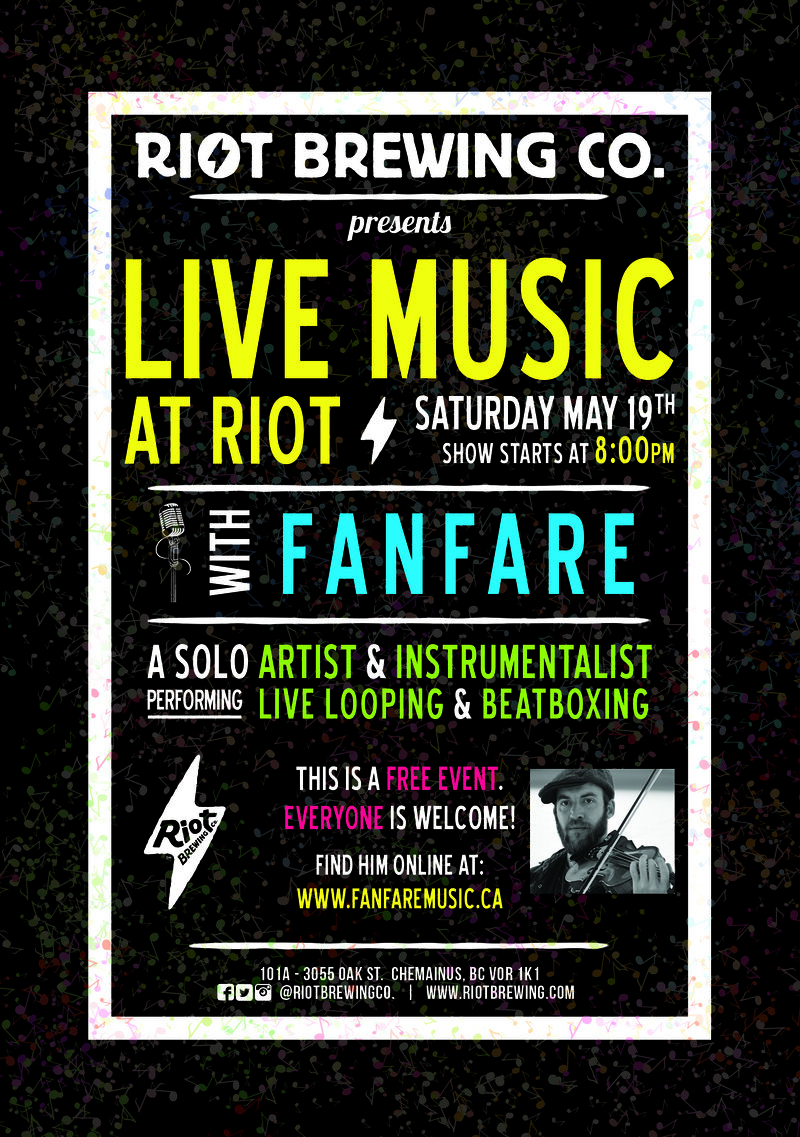 Fanfare @ Riot Brewing Co. May 19 2018 - Jun 4th @ Riot Brewing Co.