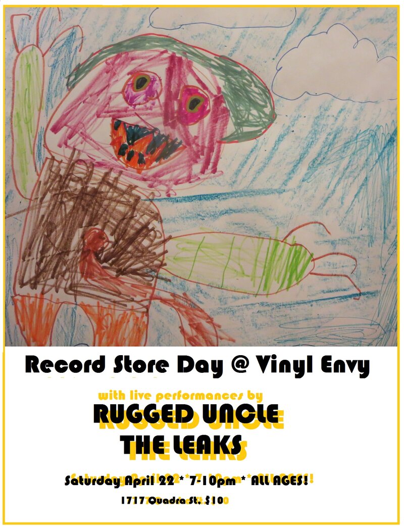 Rugged Uncle, The Leaks @ Vinyl Envy Apr 22 2017 - May 5th @ Vinyl Envy