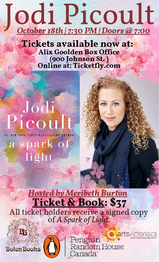 Jodi Picoult presents A Spark of Light: Jodi Picoult @ Alix Goolden Performance Hall Oct 18 2018 - May 1st @ Alix Goolden Performance Hall