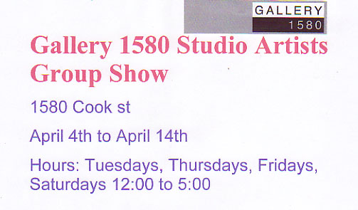 Featured works from our studio artists @ Generator Artist Studios Apr 4 2012 - May 6th @ Generator Artist Studios