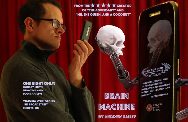 Brain Machine: Andrew Bailey @ Victoria Event Centre Jul 9 2018 - May 6th @ Victoria Event Centre