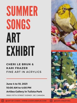 Summer Songs Art Exhibit & Sale: Cheri Le Brun, Kari Frazer @ ArtSea Gallery Jun 10 2021 - May 5th @ ArtSea Gallery