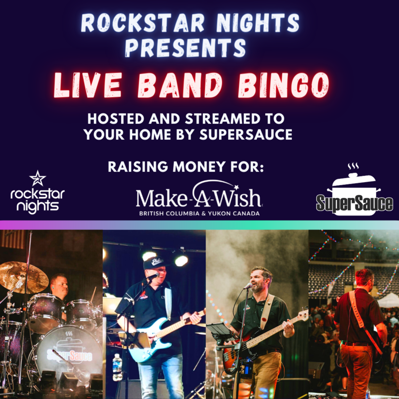 Rockstar Nights -Live Band Bingo with SuperSauce @ Online Jul 15 2021 - Jun 7th @ Online