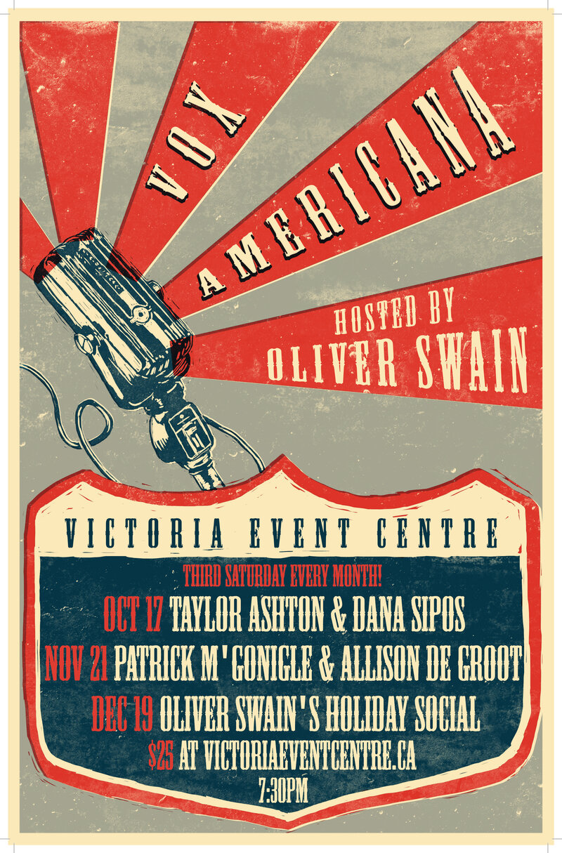 Vox Americana: Oliver Swain Holiday Special: Oliver Swain @ Victoria Event Centre Dec 19 2020 - May 5th @ Victoria Event Centre