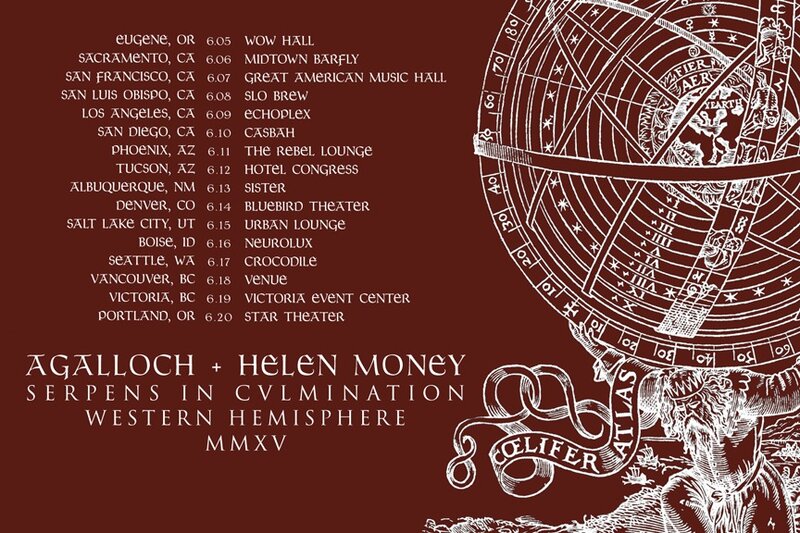 Agalloch, Helen Money @ Victoria Event Centre Jun 19 2015 - May 22nd @ Victoria Event Centre