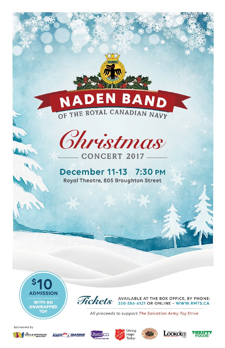 Christmas Concert: Naden Band @ Royal Theatre Dec 13 2017 - Apr 30th @ Royal Theatre