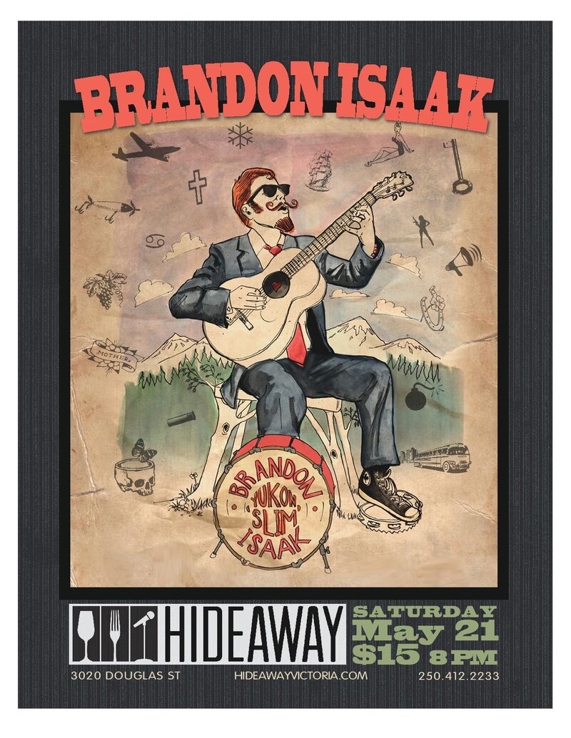 Brandon Isaak @ Hideaway Caf&eacute; May 21 2016 - May 8th @ Hideaway Caf&eacute;