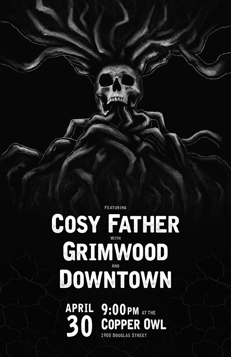 Downtown, Grimwood, Cosy Father @ Copper Owl Apr 30 2015 - May 16th @ Copper Owl