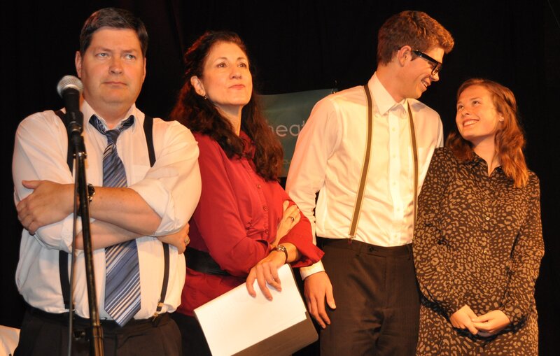 Radioland '48 at Readers' Theatre Festival: Kirsten Van Ritzen, Robert Conway, Melissa Taylor, Chase Hiebert, Ian Ferguson (director) @ Langham Court Theatre May 13 2017 - May 1st @ Langham Court Theatre