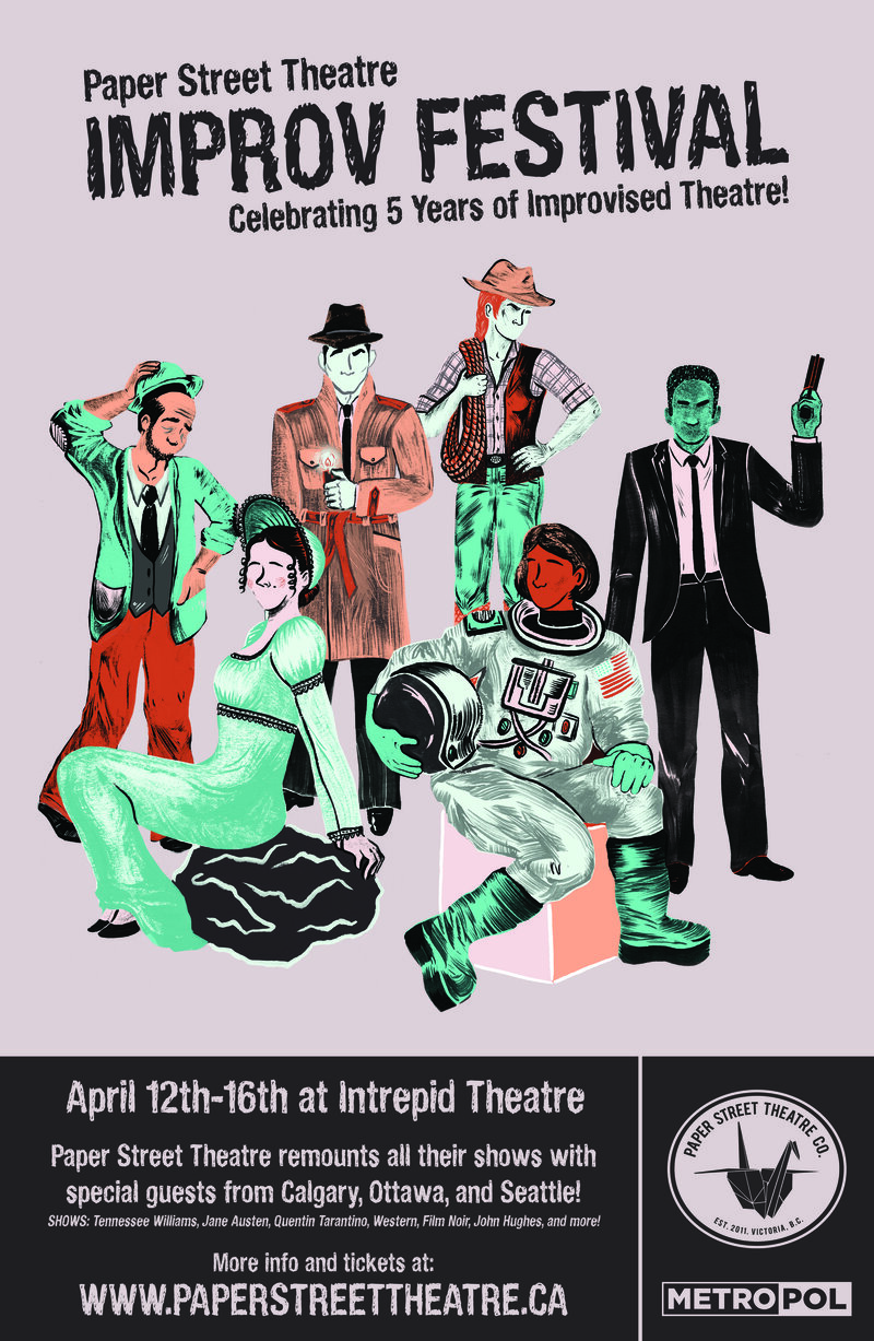 Paper Street Theatre Improv Festival: QUESTIONS: An Improvised Sci-Fi Thriller & An Improvised Samuel Beckett @ Intrepid Theatre Club Apr 14 2016 - May 1st @ Intrepid Theatre Club