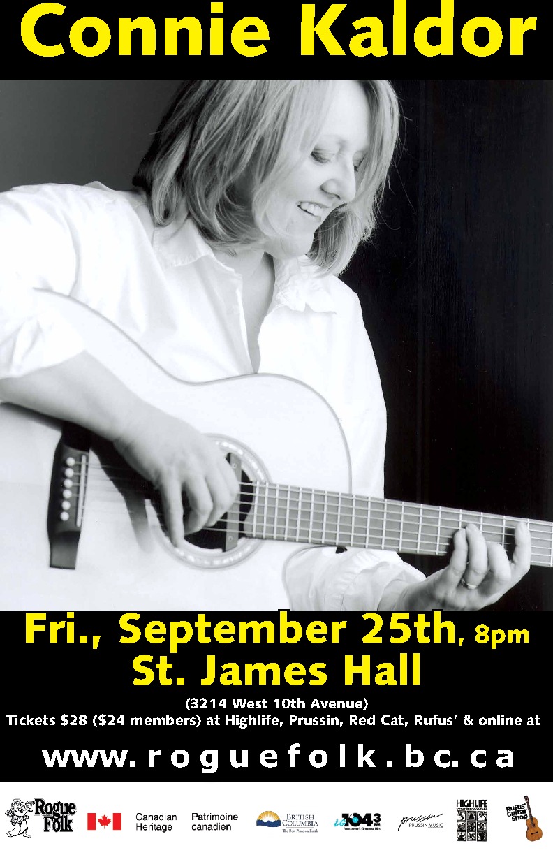 Connie Kaldor @ St. James Community Hall Sep 25 2015 - May 12th @ St. James Community Hall