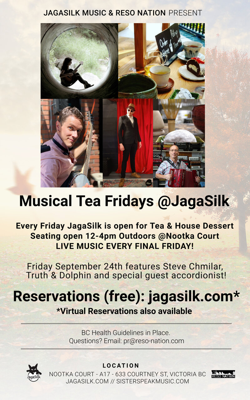 Musical Tea Fridays at JagaSilk (Outdoors) - May 9th @ Jagasilk (Outdoors)