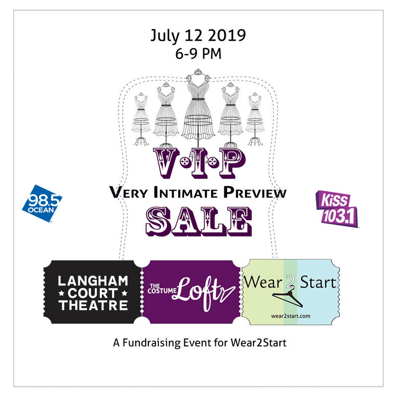 Very Intimate Preview Sale with Wear 2 Start and The Costume Loft at Langham Court Theatre @ Langham Court Theatre Jul 12 2019 - Jul 10th @ Langham Court Theatre