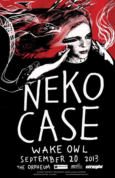 102.7 The Peak and the Georgia Straight present: Neko Case, Wake Owl @ The Orpheum - Sep 20, 2013