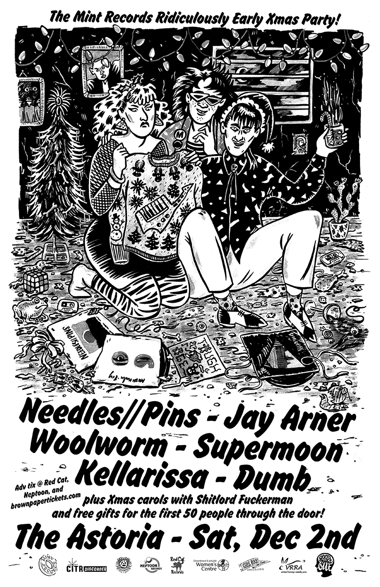 Mint Records' Ridiculously Early Xmas Party: Jay Arner, Supermoon, Needles//Pins, Woolworm, Kellarissa, DUMB , Shitlord Fuckerman  @ The Astoria Dec 2 2017 - May 26th @ The Astoria