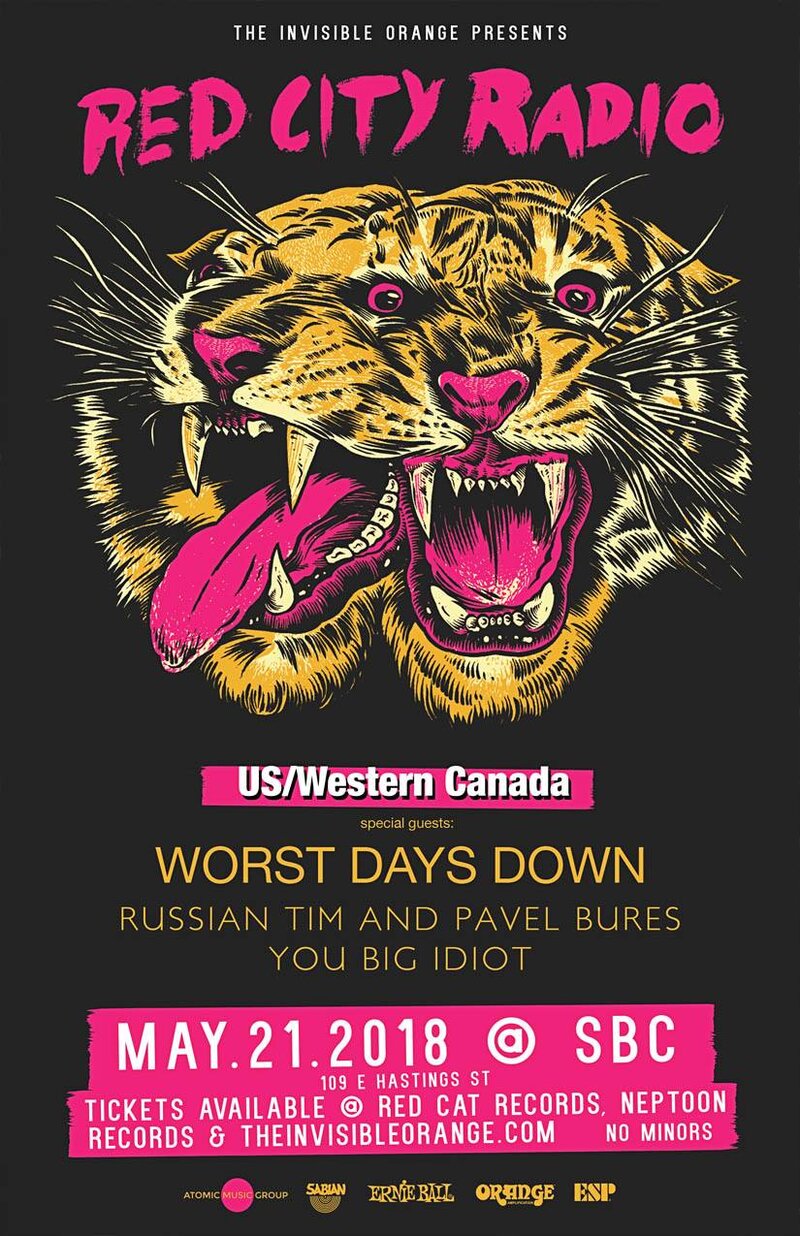 Red City Radio, Worst Days Down, Russian Tim & Pavel Bures, You Big Idiot @ SBC Restaurant May 21 2018 - May 6th @ SBC Restaurant
