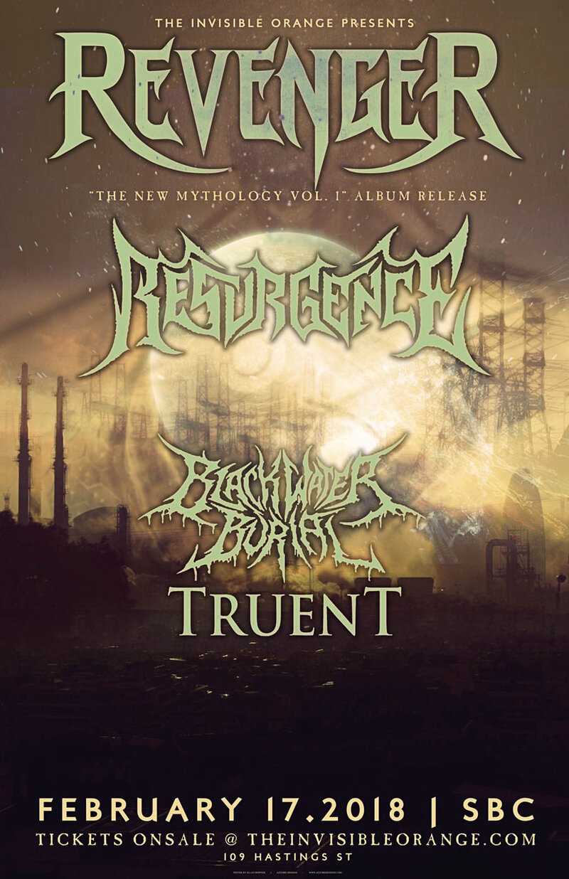 Revenger, Resurgence, Blackwater Burial, TRUENT @ SBC Restaurant Dec 31 1969 - May 1st @ SBC Restaurant