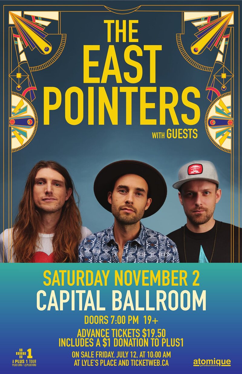 The East Pointers, Plus Guests @ Capital Ballroom Nov 2 2019 - May 6th @ Capital Ballroom