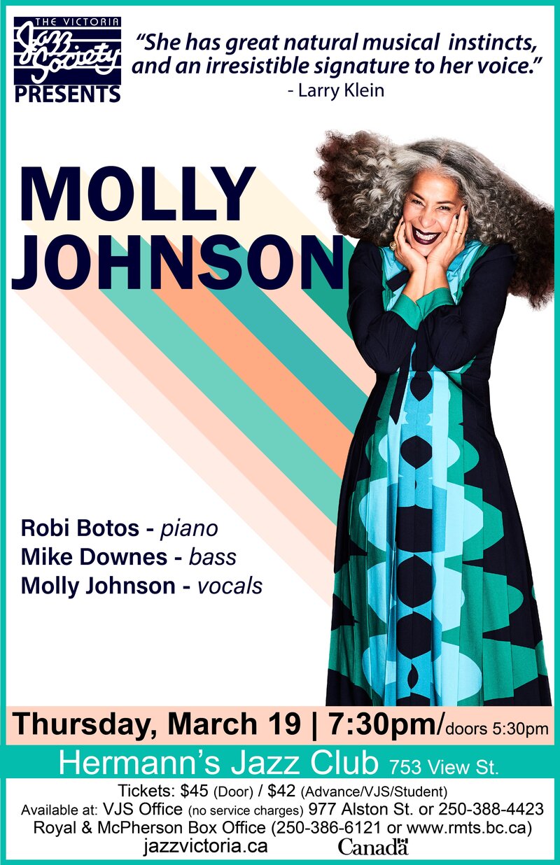 Molly Johnson @ Hermann's Jazz Club Mar 19 2020 - May 7th @ Hermann's Jazz Club