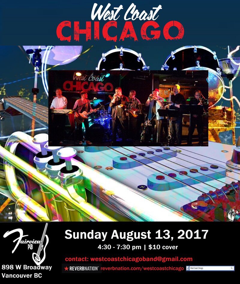 West Coast Chicago @ Fairview Pub Aug 13 2017 - May 6th @ Fairview Pub