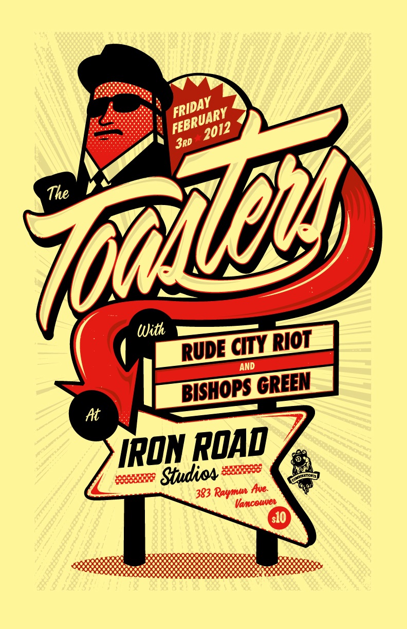 The Return of the TOASTERS w/ RCR: The Toasters, Rude City Riot, The Brass Action @ Iron Road Studios Feb 3 2012 - May 8th @ Iron Road Studios