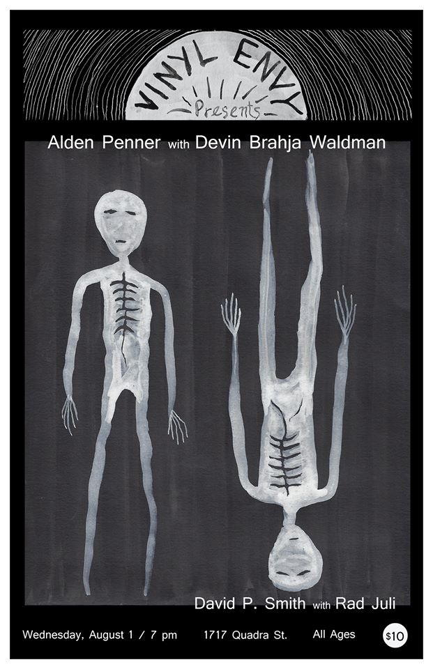 Alden Penner , Devin Brahja Waldman, David P. Smith @ Vinyl Envy Aug 1 2018 - May 8th @ Vinyl Envy