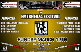 Emergenza Festival: Bruce Knauer Band, The Twitch, Ethers Void, Madison's Panic, Dan Mangan, Eklektasy, la drama, Miller/Eastman Band @ The Pic Pub - Mar 12, 2006