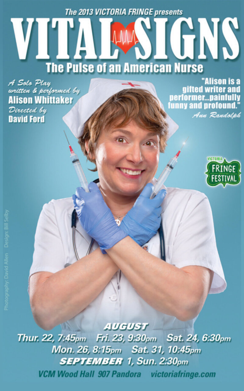 VITAL SIGNS: The Pulse of an American Nurse @ Robin and Winifred Wood Recital Hall - Victoria Conservatory of  Dec 31 1969 - Jun 4th @ Robin and Winifred Wood Recital Hall - Victoria Conservatory of 