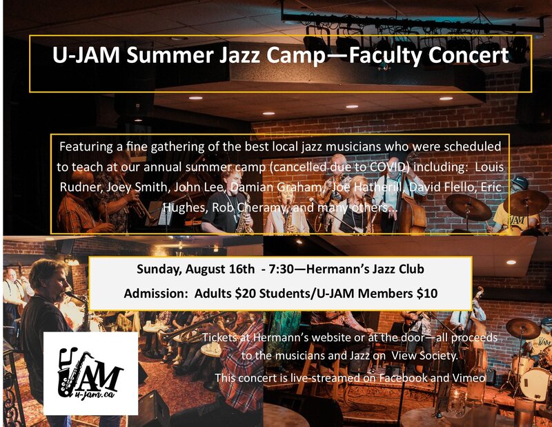 UJAM Summer Camp Presents Faculty Concert f. Damian Graham, John Lee, Joey Smith, Louis Rudner, Ashley Wey and more! @ Hermann's Jazz Club Aug 16 2020 - Jun 4th @ Hermann's Jazz Club