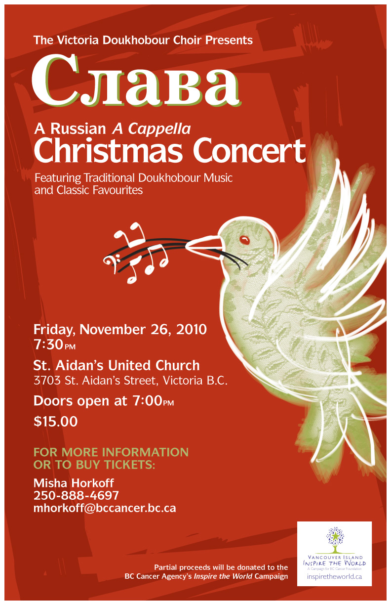 A Russian A Capella Christmas Concert: Victoria Doukhobor Choir @ Broad View United Dec 31 1969 - May 6th @ Broad View United